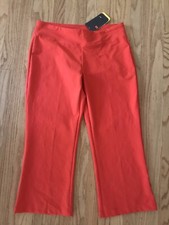 NEW Vintage 2004 Nike Orange Training Pants Womens L NWT Tags Dri F Fit