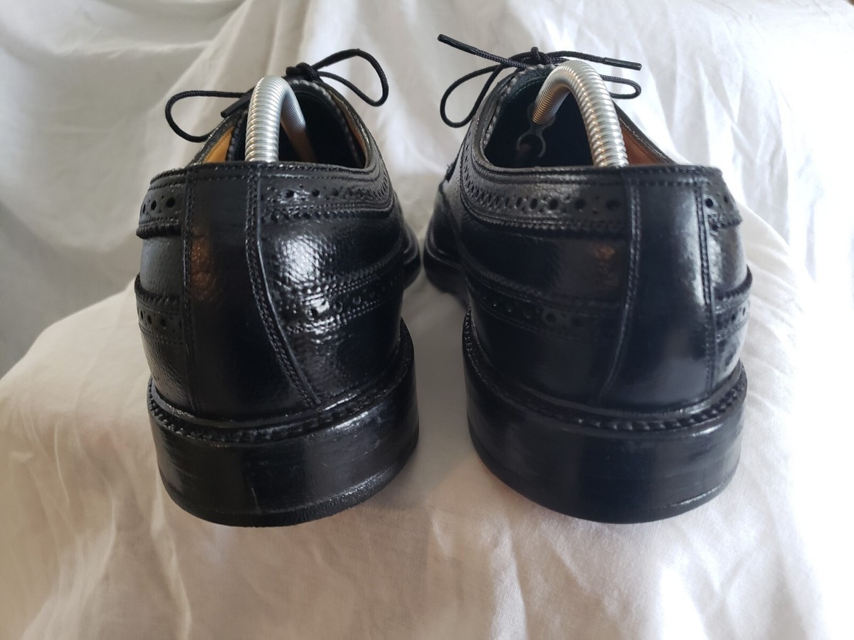 Florsheim Imperial Longwing Black Pebble-Grain Leather Oxford Shoes Florsheim Long Wing Models | vcleat main image 2