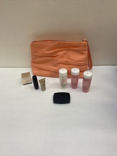 LANCŌME health and beauty set package of 7 W/ Orange Bag - Picture 1 of 6