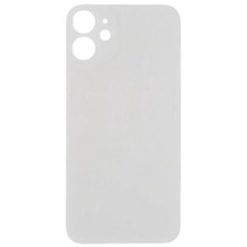 Back Glass Big Hole for Apple iPhone 12 Mini White Replacement Part Parts Module