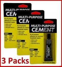 Multi-Purpose CONTACT Cement (3) 3 tube 0.5 floz All Purpose Adhesive Glue