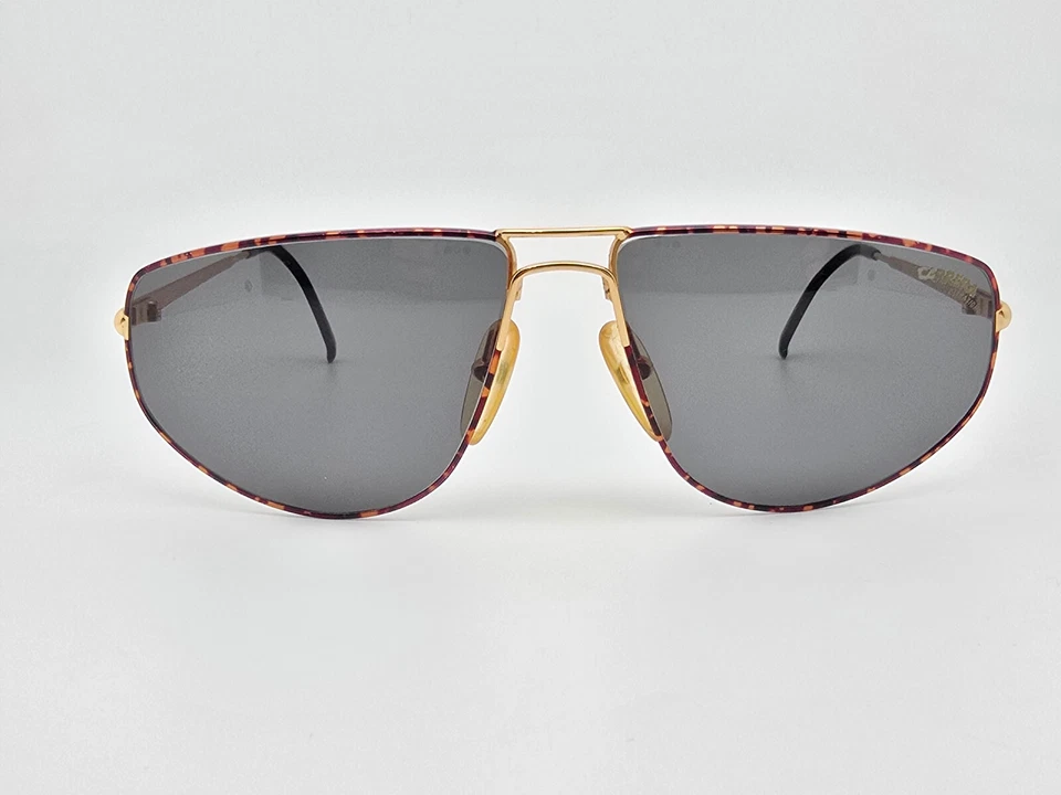 Gafas de sol Carrera 5536 43 marco dorado tortuga lentes grises aviador Austria 61 mm Foto 2 de 4