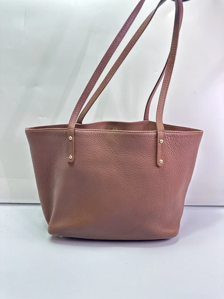 GiGi New York Shoulder Tote Bag Purse Camel Tan Pebbled - Image 3 of 4