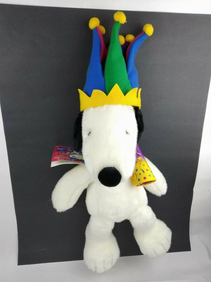 It's SNOOPY TIME AT MACY'S Millennium Doll 25" Bufón Sombrero Peluche Cacahuetes 2000 Foto 2 de 4