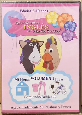 Lets Learn Spanish with Frank & Paco, Volume 1 (DVD) By Hannah. NEW & SEALED