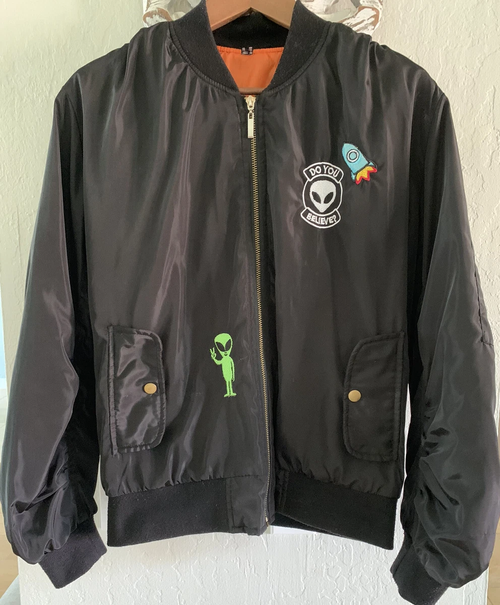 Green and black bomber best sale jacket