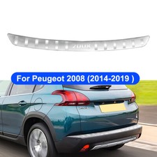 Chrom Gebürstet Ladekantenschutz Stoßstangenschutz Für Peugeot 2008 2014-2019