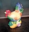 FITZ AND FLOYD ROOSTER CANDLESTICK CANDLE HOLDER Cou de Village Pattern