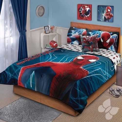 Amazing Spider man Comforter Set Double Sided Kids Boys Room Bedding Cover New - Picture 1 of 1