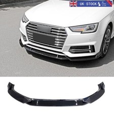 FOR 2015-2019 AUDI A4 B9 S-LINE / S4 B9  FRONT SPLITTER LIP IN GLOSS BLACK