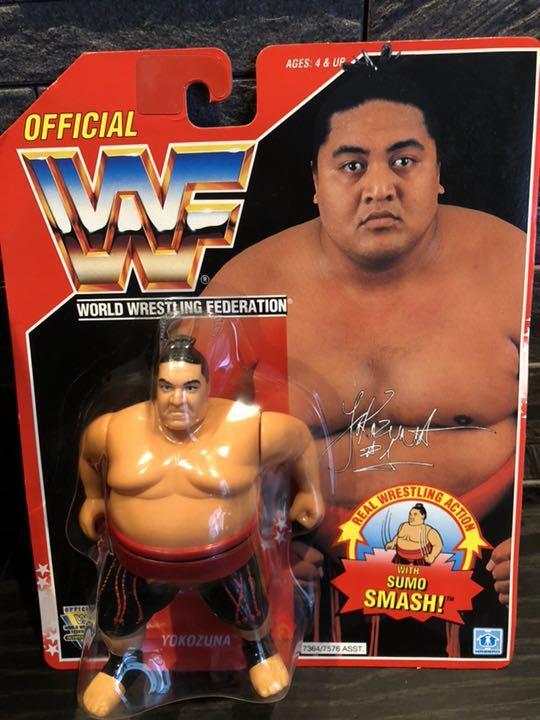 Hasbro Official WWF YOKOZUNA Wrestling Figure Red card Japan