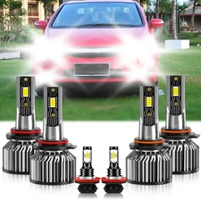 For Honda Civic 2006-2015 LED Headlight Kit High Low Beam Bulb Fog Light 26000LM