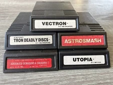 🔥Lot of 5 • Mattel Intellivision Games • Dungeons & Dragons Utopia Tron Vectron