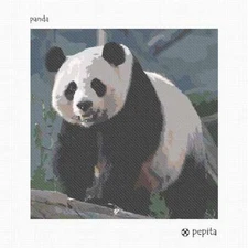 Panda Needlepoint Kit or Canvas