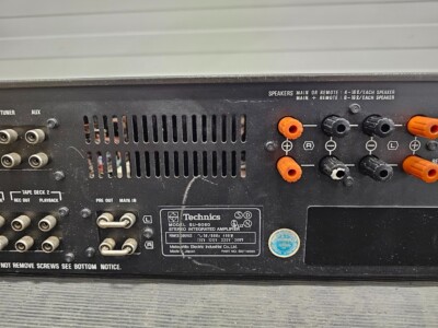 Technics SU-8080 Stereo Integrated Amplifier Vintage Hi-Fi Working