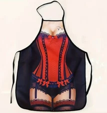 Sexy Woman Lady Apron Chef Cooking Kitchen Apron Funny Novelty Party Lingerie