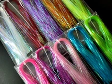 LATERAL SCALE - Sm. - 1mm - Saltwater Flash - 12 COLORS - Bucktail - Fly Tying