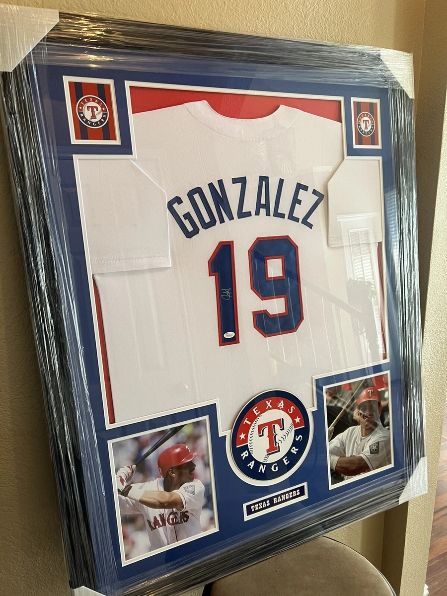 Texas Rangers Juan Gonzalez MLB Original Autographed Jerseys for