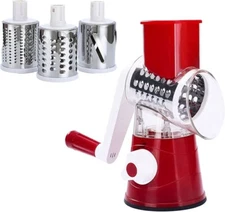 red table top grater 3 in 1