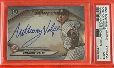 NEW PRICE!  Anthony Volpe 2020 Bowman Chrome AUTO #16/50 Prime Signatures! PSA 9