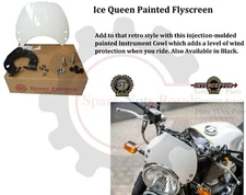 Royal Enfield "Interceptor & Continental GT 650cc" "ICE QUEEN PAINTED FLYSCREEN"