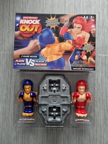 Electronic Knock Out Champs Boxing Game Toy Mimics Punch Movements Infrared VGC