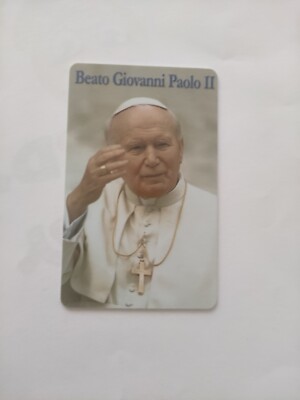 Johannes Paul II Karol Wojtyla Santino TASCABILE S6 Heilige Karte 