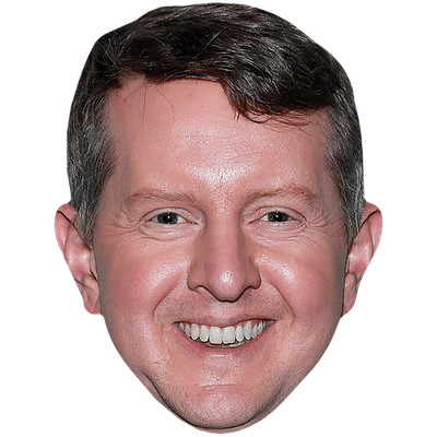 Ken Jennings (Lächeln) Großer Kopf. Größer als das Leben Maske.