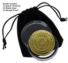Royal Flush Poker Card Weight Guard Protector Metal Coin +Case +Pouch USA Seller — photo 6