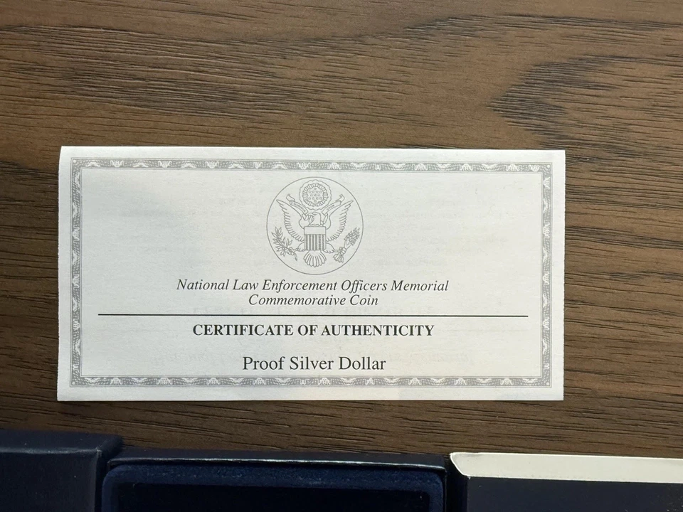 🇺🇸 National Law Enforcement Officers Memorial Proof Silver Dollar US Mint 🇺🇸 - Image 3 of 4