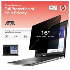 16 Inch Laptop Privacy Screen 169 Ratio Computer Monitor Anti Glare Filter