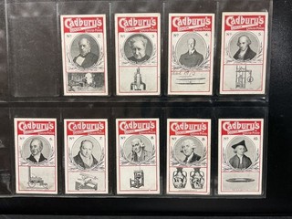 CADBURY CONFECTIONARY COPYRIGHT INVENTORS SERIES EDISON WILBUR WRIGHT 23/24 1914