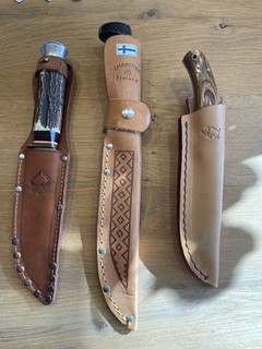 3x vintage Jagdmesser Fahrtenmesser Finnland Puma Hirschhorn Solingen Messer