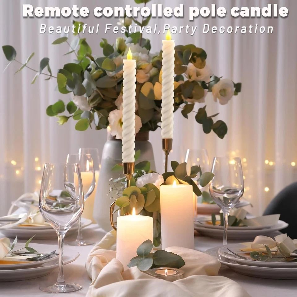 Bougies LED Décoratives 6pcs avec Télécommande - Fausse Bougie - Photo 4/4