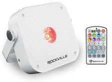 Rockville MINI RF1 V3 White LED Wash Up Light, RGBWA UV, Compact, App