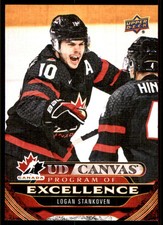 2024-25 UPPER DECK UD CANVAS PROGRAM OF EXCELLENCE LOGAN STANKOVEN TEAM CANADA