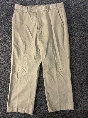 M&S Blue Harbour Trousers Mens W34 L29 Stone Beige Chinos Comfort Straight Leg