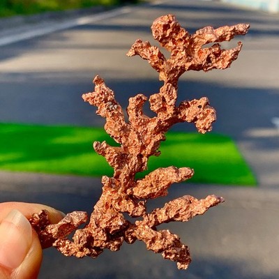 48G Rare!! iridescent Native Copper crystal mineral specimen