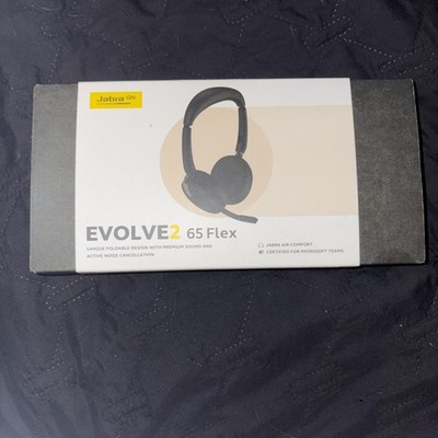 Jabra Evolve2 65 Flex Foldable Wireless Headset Fast Pairing HSC190W OPEN BOX