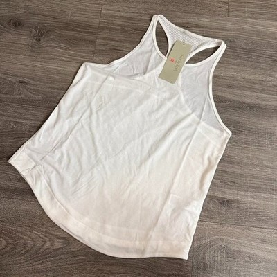 NWT Sweaty Betty White Breathe Easy Run Tank Top Size Small