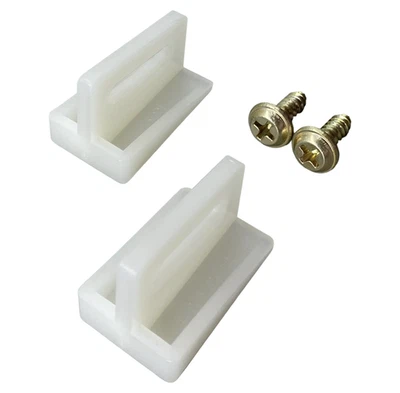 Johnson Hardware Pocket Door Guide Pair, 2-11/16" L, 2-3/16" W, Nylon, White