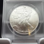 1996 1oz Key Date 0.999 FINE SILVER. AMERICAN SILVER EAGLE. ANACS  MS-69.