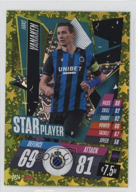 2020 Topps Match Attax UEFA Champions League Star Player Hans Vanaken #SP14 y0i