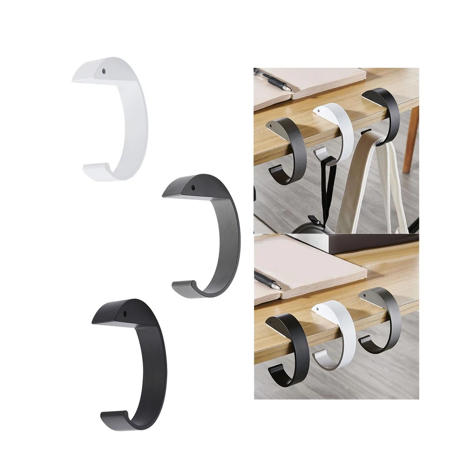 Sleek Aluminum Hook for Organizing Desk Space