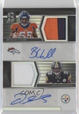 2018 Spectra Rookie 15/25 Bradley Chubb Jaylen Samuels Dual Patch Auto 17lw