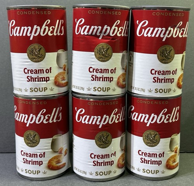 #ad Campbell#x27;s Condensed Cream Of Shrimp Soup 10.5 oz Can 6 Pack $49.99