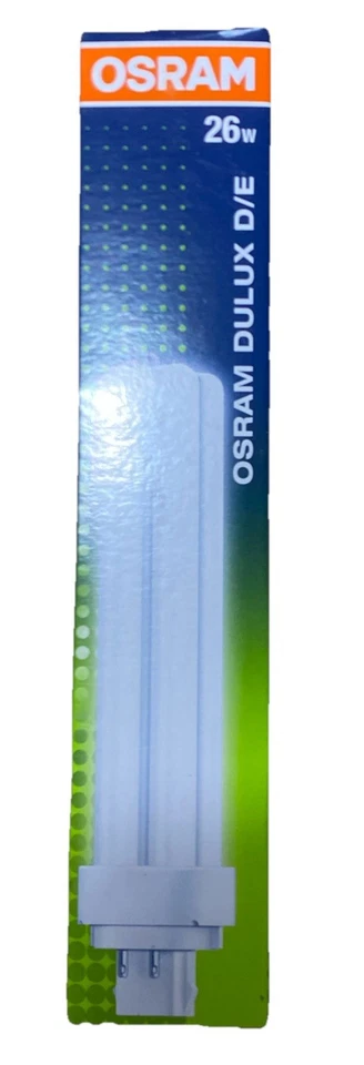 OSRAM DULUX D/E 26W/865 G24q-3 Fluorescent Globe x12, Cool Daylight, 4 Pin - Image 2 of 4