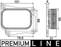 Mahle CLC 111 000P ÖLküHler, MotoröL FüR MERCEDES-BENZ