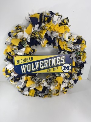 University Of Michigan Wolverines Wreath EST. 1817  Legacy Official Collegiate