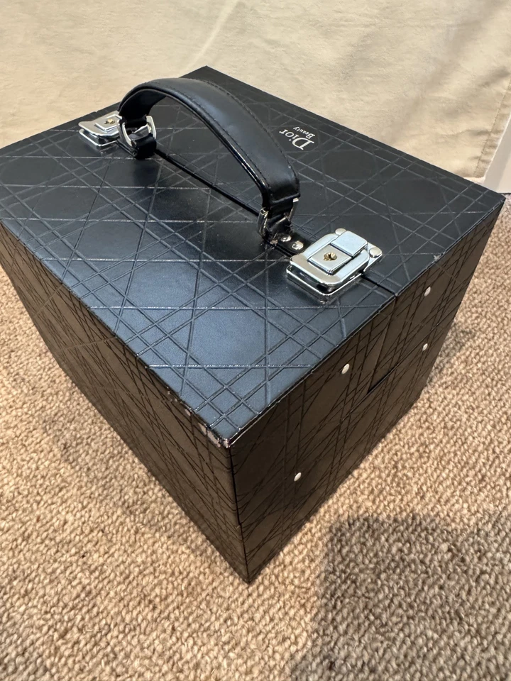 Christian Dior Train Case Vanity Makeup Case Box Dior Beauty Authentic Coffret - Image 3 of 4